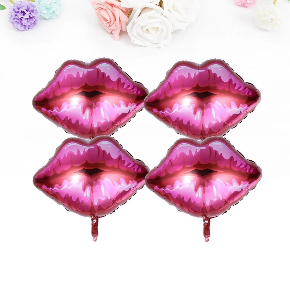 

Balloons Lips Party Wedding Aluminum Decorations Red Lip Balloon Day Design Valentine S Engagement Film Decoration