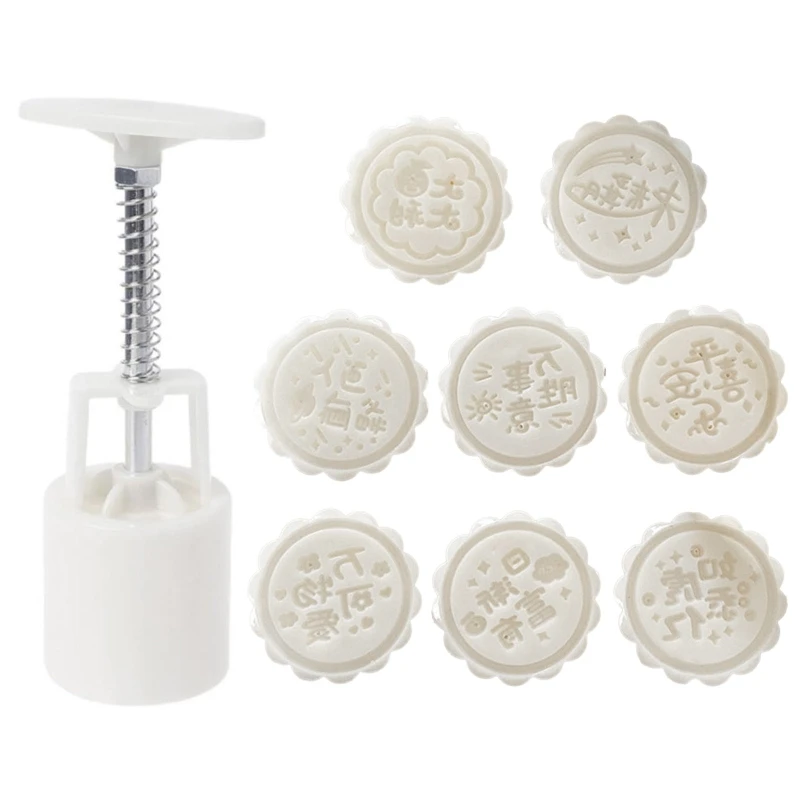 

Mooncake Molds 3D Chinese Words Shaped Mooncake Baking Accessories Hand-pressing