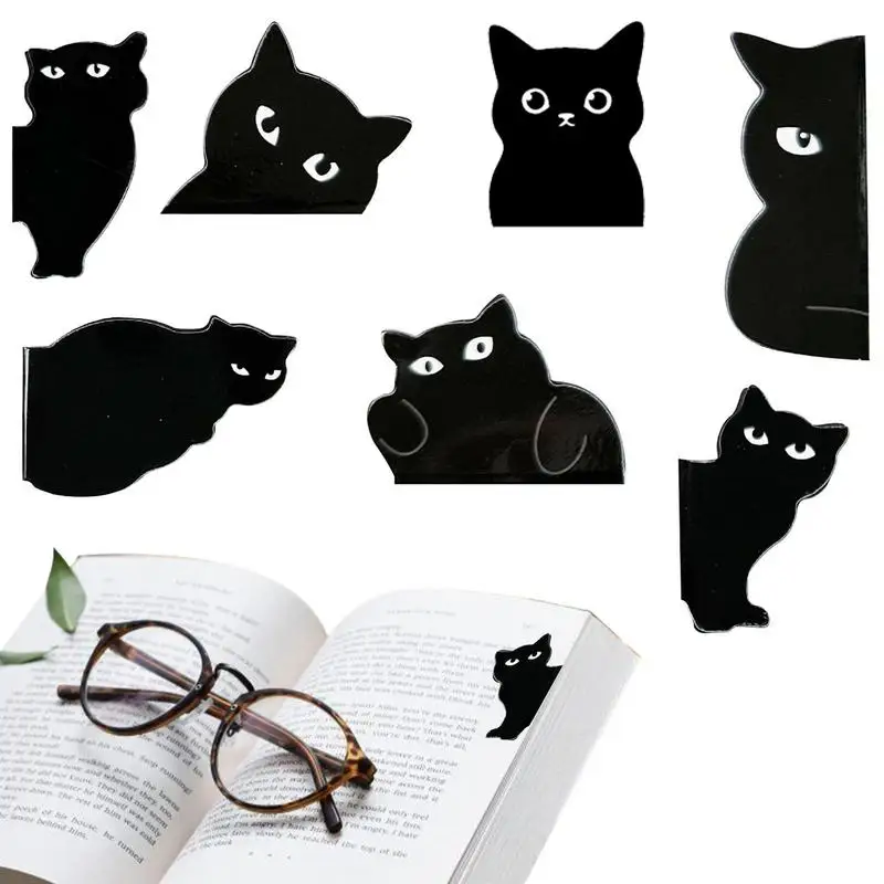 

Cat Bookmark 7 Pieces Book Marks Clips Cat Shaped Magnetic Page Clips Bookmarks School Offices Home Supplies Reading Present