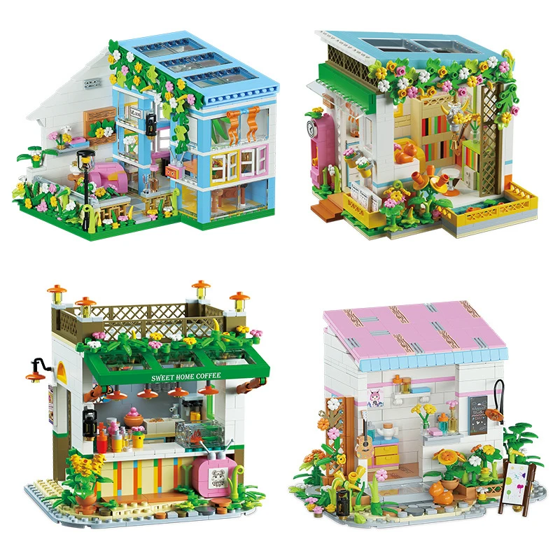 Конструктор Цветочный дом уличный вид