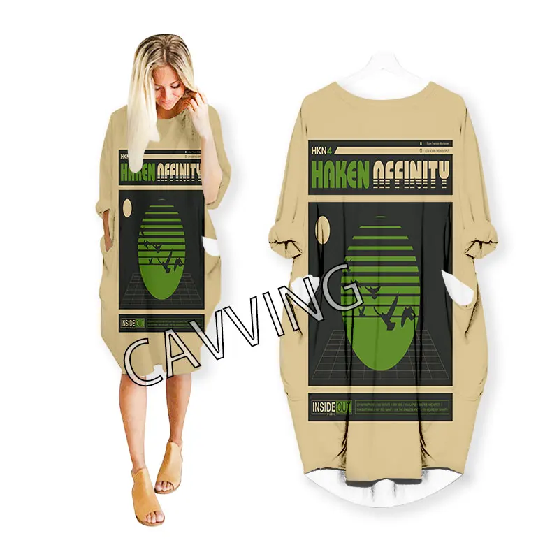 Женское уличное платье Haken Band с 3D принтом модная одежда в стиле Харадзюку