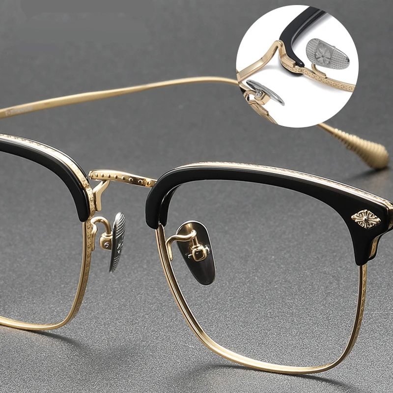 Хромированные очки Eyedoor из титана