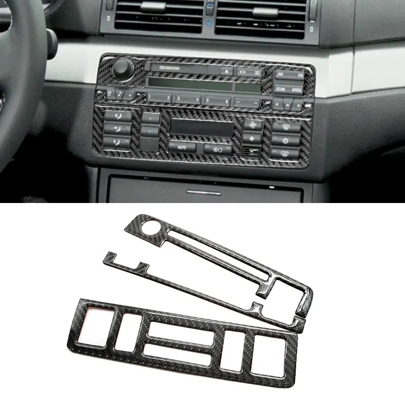 

Для BMW 3 серии E46 1998 1999 2000 2001 2002 2003 2004 2005 Автомобильный Центральный пульт управления из углеродного волокна Панель вентиляционного отверстия ...