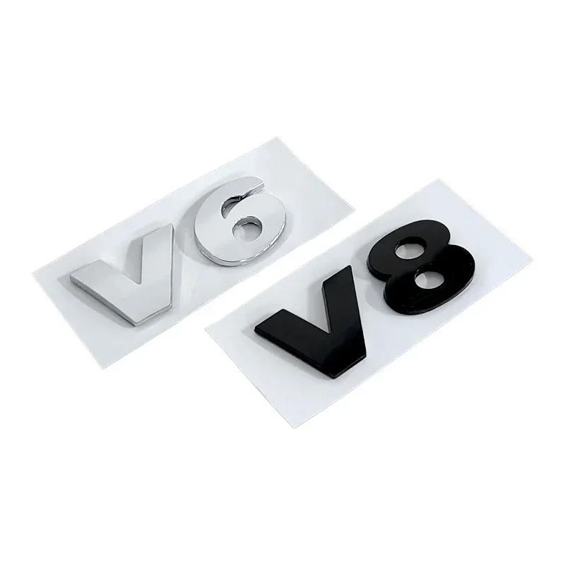 ABS 3D наклейка на багажник задний значок эмблема V6 V8 наклейка для Volkswagen VW Golf Passat Jetta Touareg Bora Scirocco Sharan Lavida (art.: 3920cf8b773bf) - 3920cf8b773bf