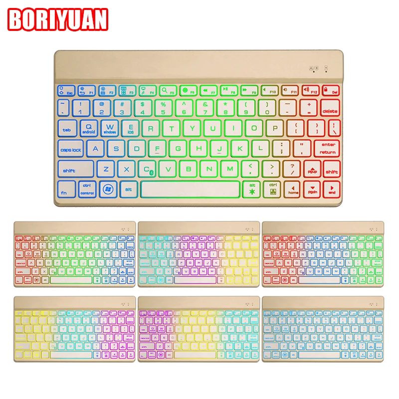 Wireless Bluetooth Keyboard Mini Tablet Keyboard Rechargeabl