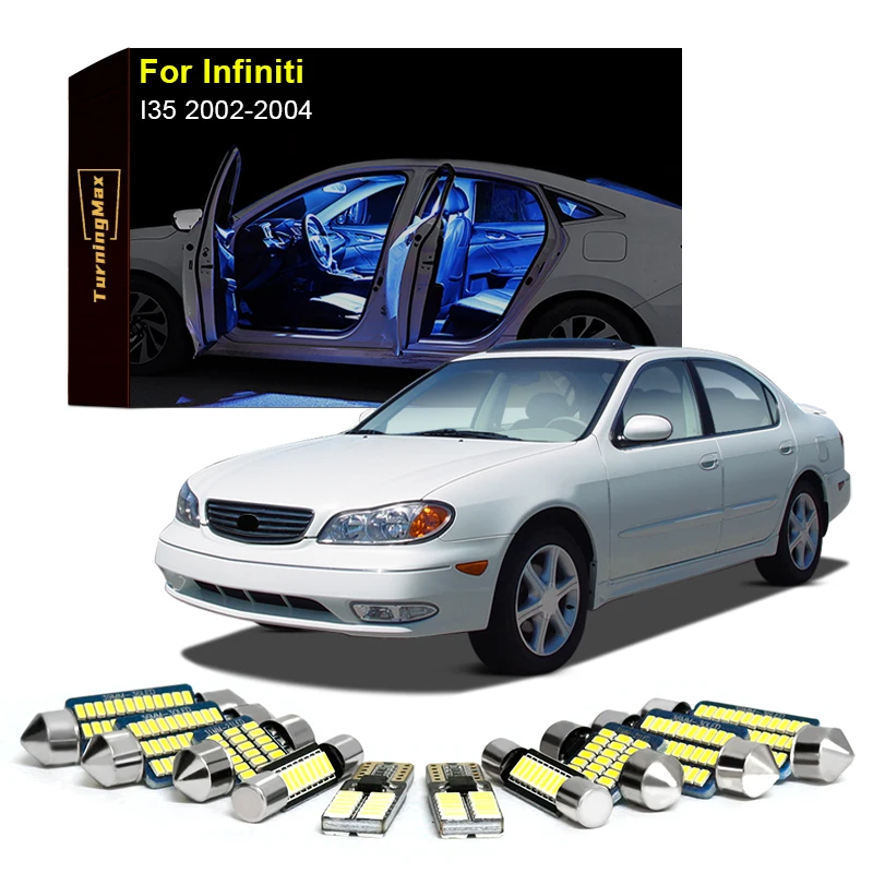 

Canbus Interior Lighting LED Bulbs Kit Package For Infiniti I35 2002-2004 Dome Trunk Reading Lights Indoor Lamps Car Accessories
