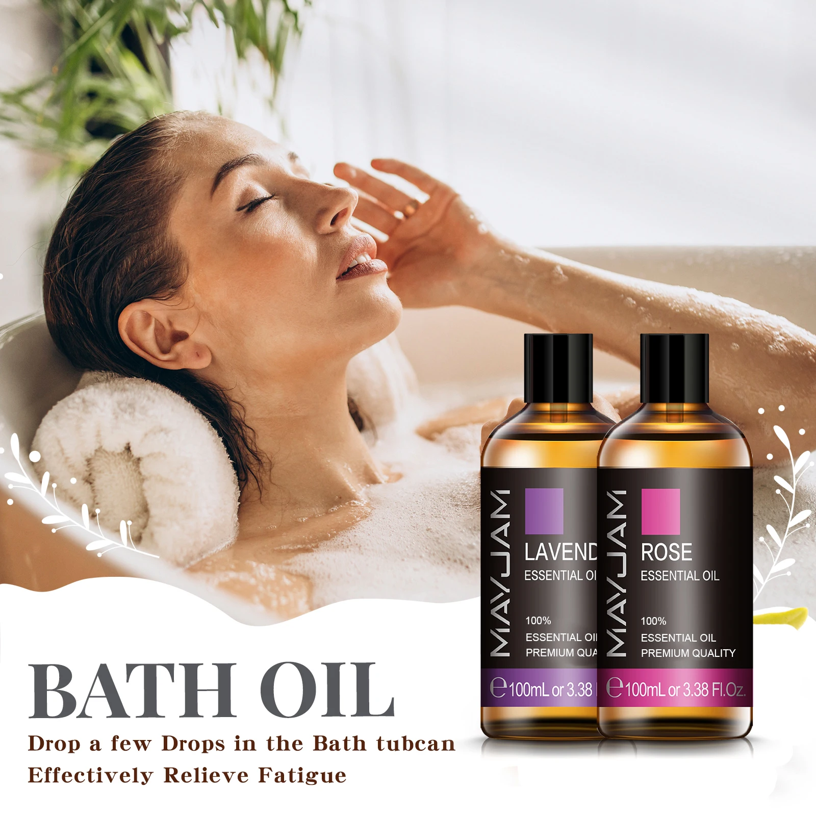 Diffuser Lavender Peppermint Lemongrass Essential Oils For Bath Humidifier Spa Skin Care Purify Air