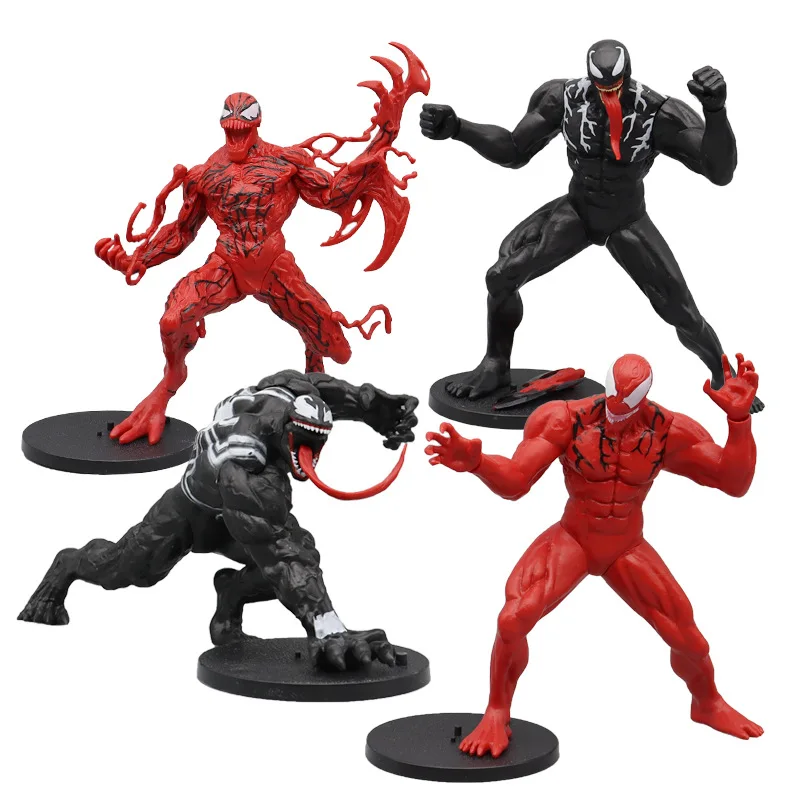 

4 pcs Marvel Legends Series Spider-Man ARTFX STATUE Venom Carnage Action Figure 16cm PVC Collection Model Toy Birthday Gift