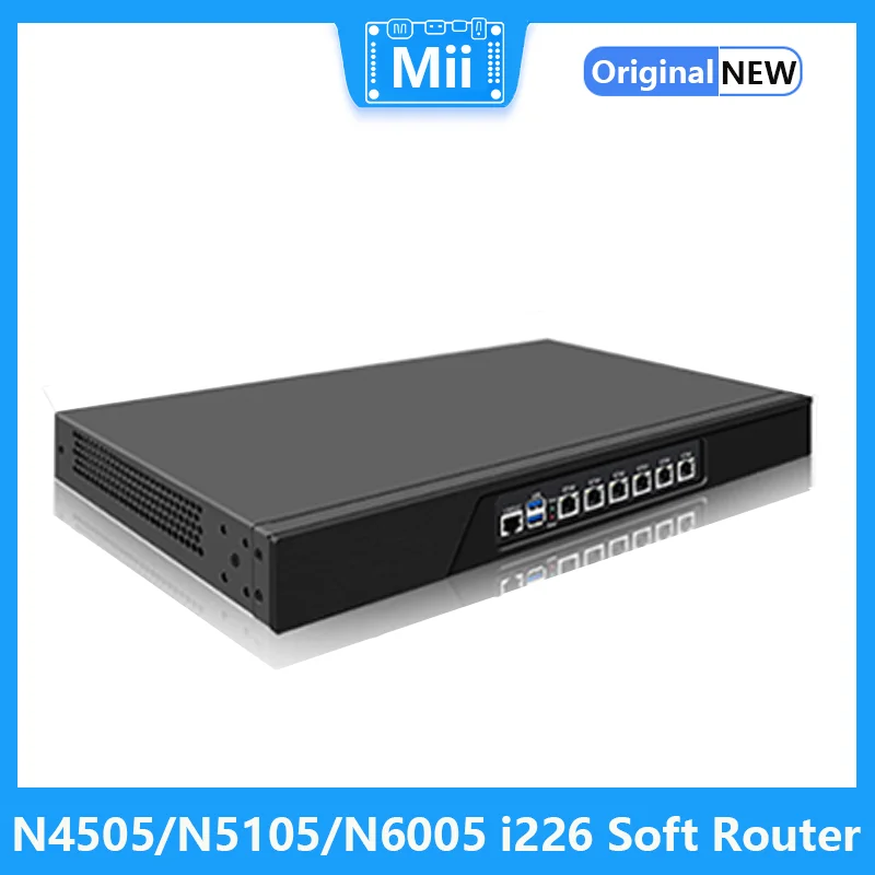 

N4505/N5105/N6005 i226 2.5G Gigabit Soft Routing Quad Core IPTV Multi-WAN Server