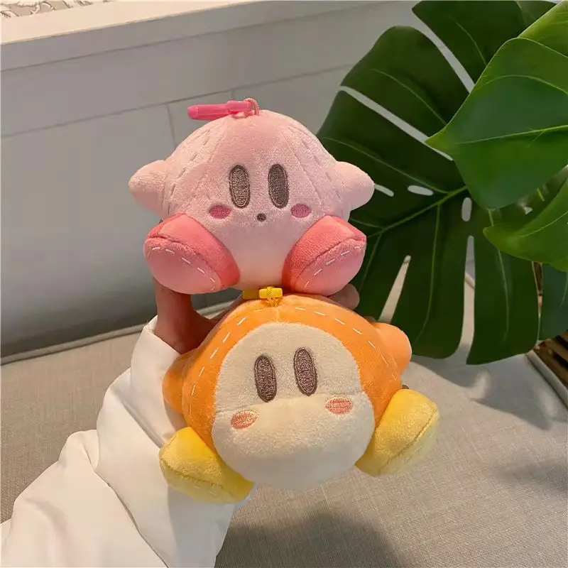 

12 см милые плюшевые игрушки Kirby с заячьими ушками из полипропилена и хлопка, кукла, автомобиль, коробка для канцелярских принадлежностей, рю...