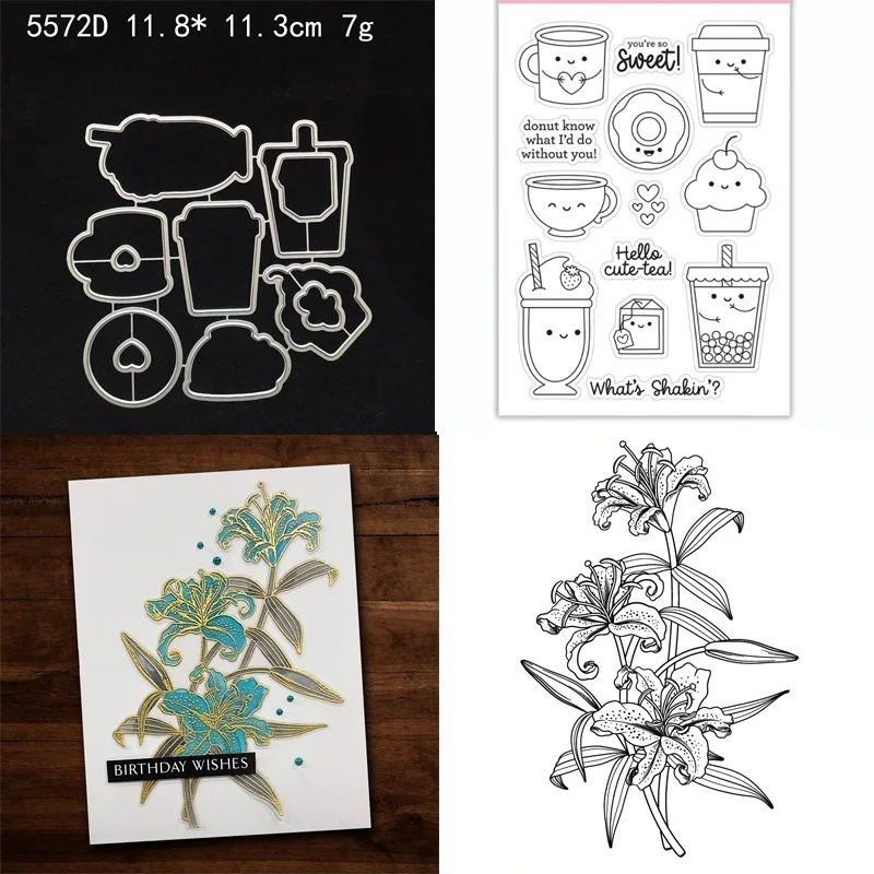 

Drink Cup New 2022 Metal Cutting Dies and Stamps Scrapbooking Mold Cut Stencil Handmade Tools DIY Card Make Mould Model Craft