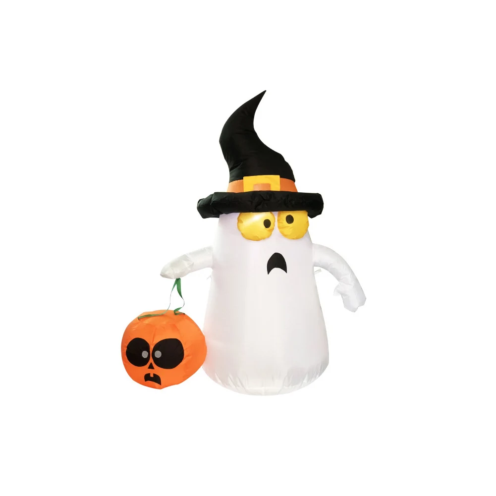 

Inflatable Ghost Funny Balloons With Air Blower Yard Decor Halloween Party Props Festival Supplies LED Lighted Horror Ghost Lamp