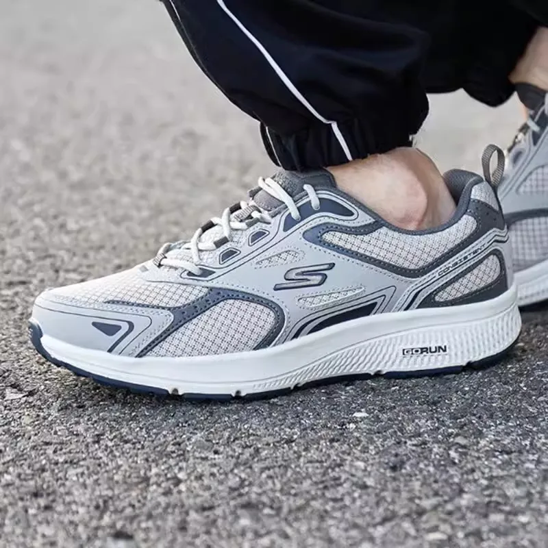 Мужские кроссовки Skecher летние повседневные с дышащей сеткой легкие