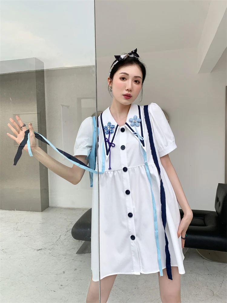 

Женская шифоновая блузка с коротким рукавом, длинная свободная повседневная рубашка большого размера, лето 2022