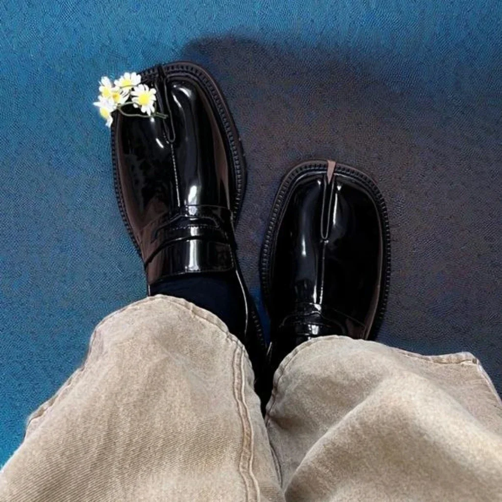 Туфли CHMURY Tabi для мужчин и женщин лоферы с разрезом на толстой подошве