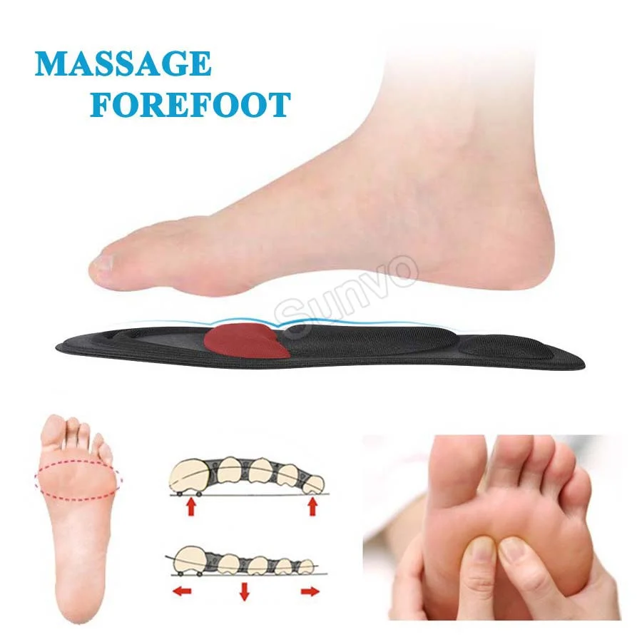 

Sports Insoles for Sneakers Breathable Shoe Pad Sponge Shock Absorption Flat Foot Template Running Insole Orthopedic Inner Soles