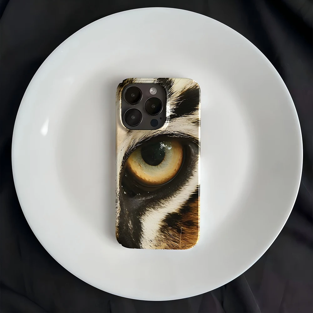 Clmj Tiger pupil ins стиль роскошный чехол для телефона iPhone 16 15 14 13 12 11 Pro Max XS XR XSMax 6 7 8 Plus