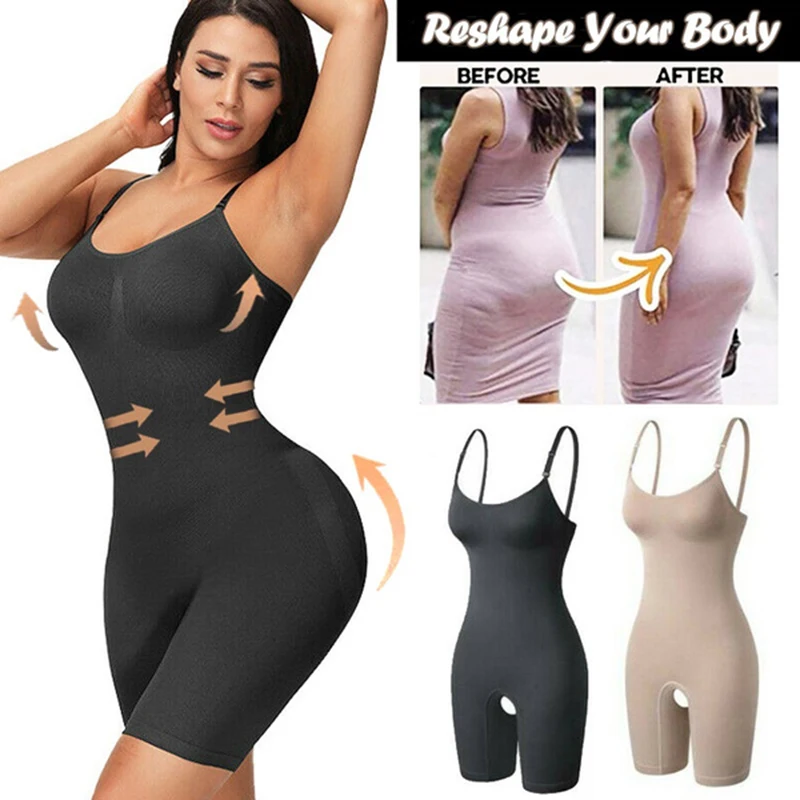 

Shapewear for Women Waist Trainer Full Body Shaper Seamless Bodysuit Shaper Briefer Faja Tummy Control Butt Lifter