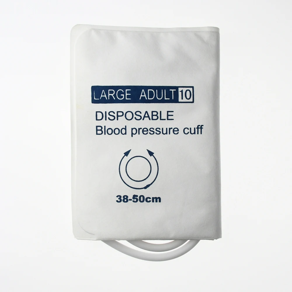 Arm Circumference 38-50cm Disposable Blood Pressure Cuff, Double Tube NIBP Cuff Without Bladder(CM-1025D-05)