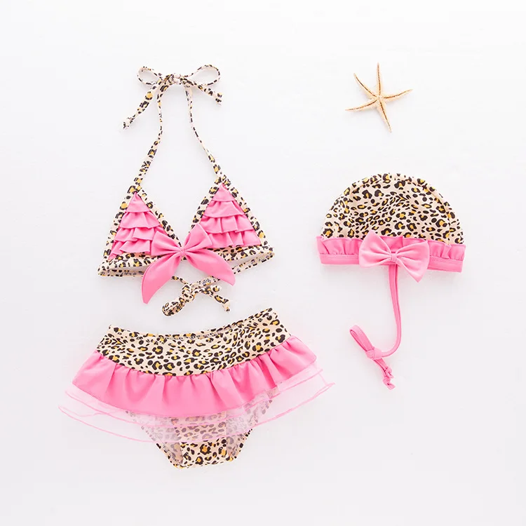 

Children's swimsuit girls swimwear baby split bikini little princess dress girls swimwear baby bath tub set toddler swimwear