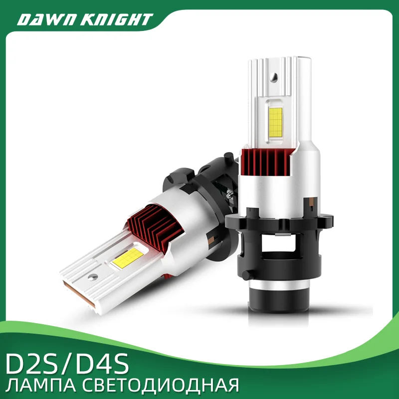

DAWNKNIGHT D2S D2R светодиодный фары 1:1 замена оригинальный HID D4S D4R 6000K Plug and Play светодиодный 12 В 2 шт.