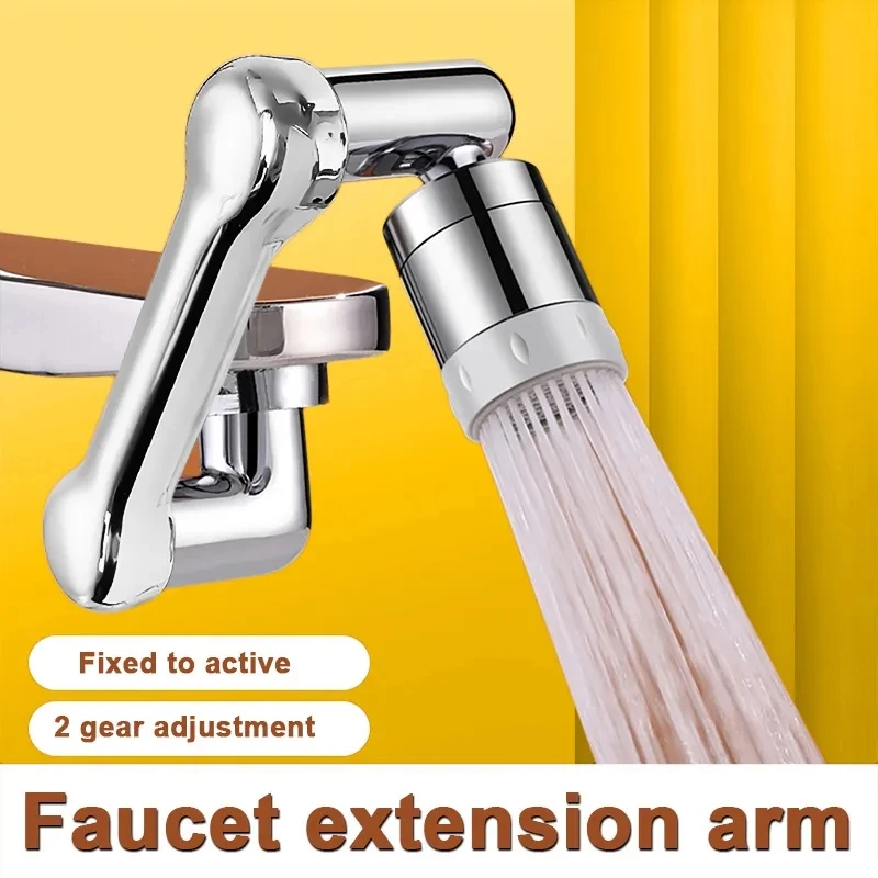 1080° Universal Rotation Faucet Extender Sprayer Head Kitchen Robot Arm Extension Faucets Mixer Aerator Bubbler Water Tap Nozzle