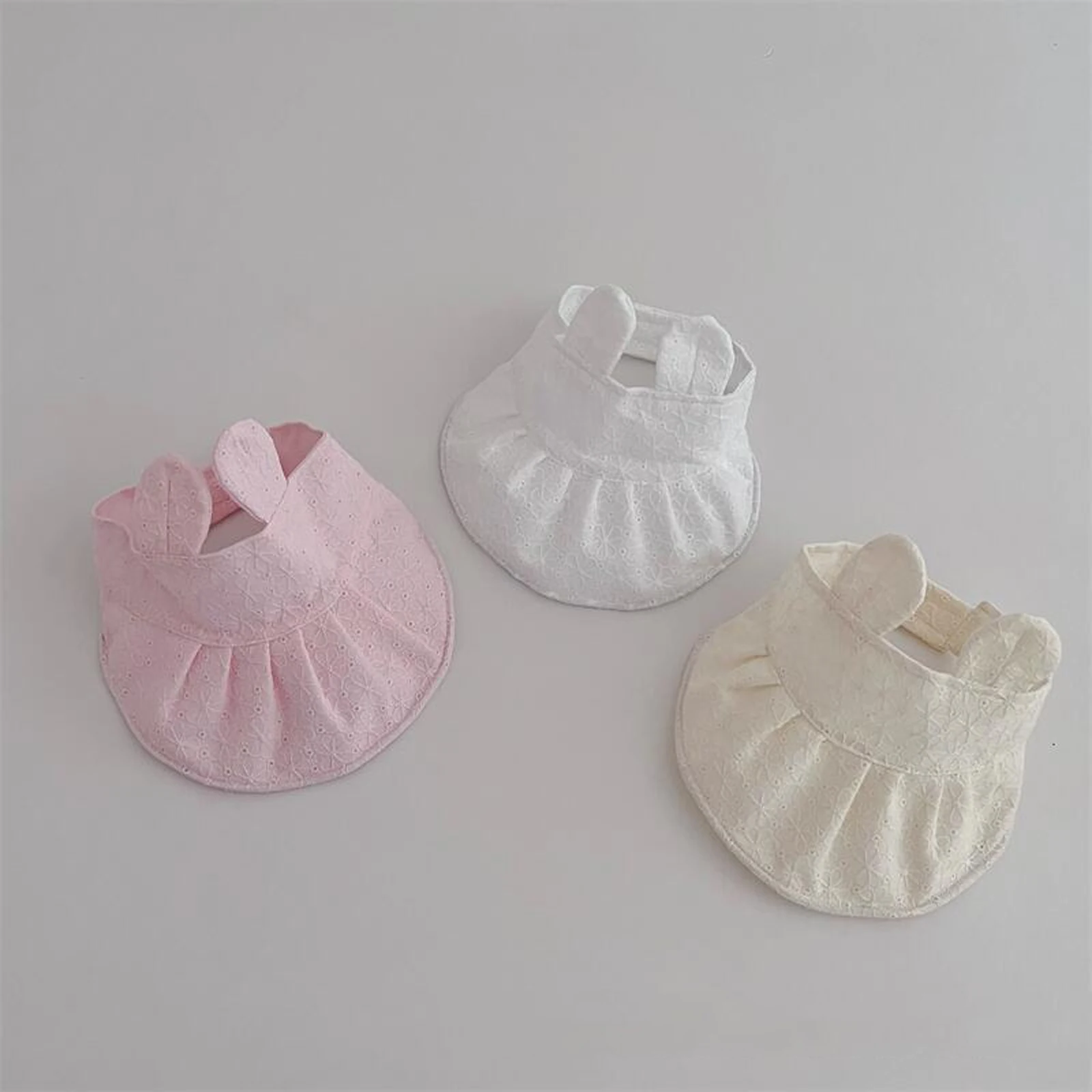 

BeQeuewll Baby Kids Girls Sun Hat Flower Rabbit Ears Wide Brim Hat Summer Hat for Casual Daily