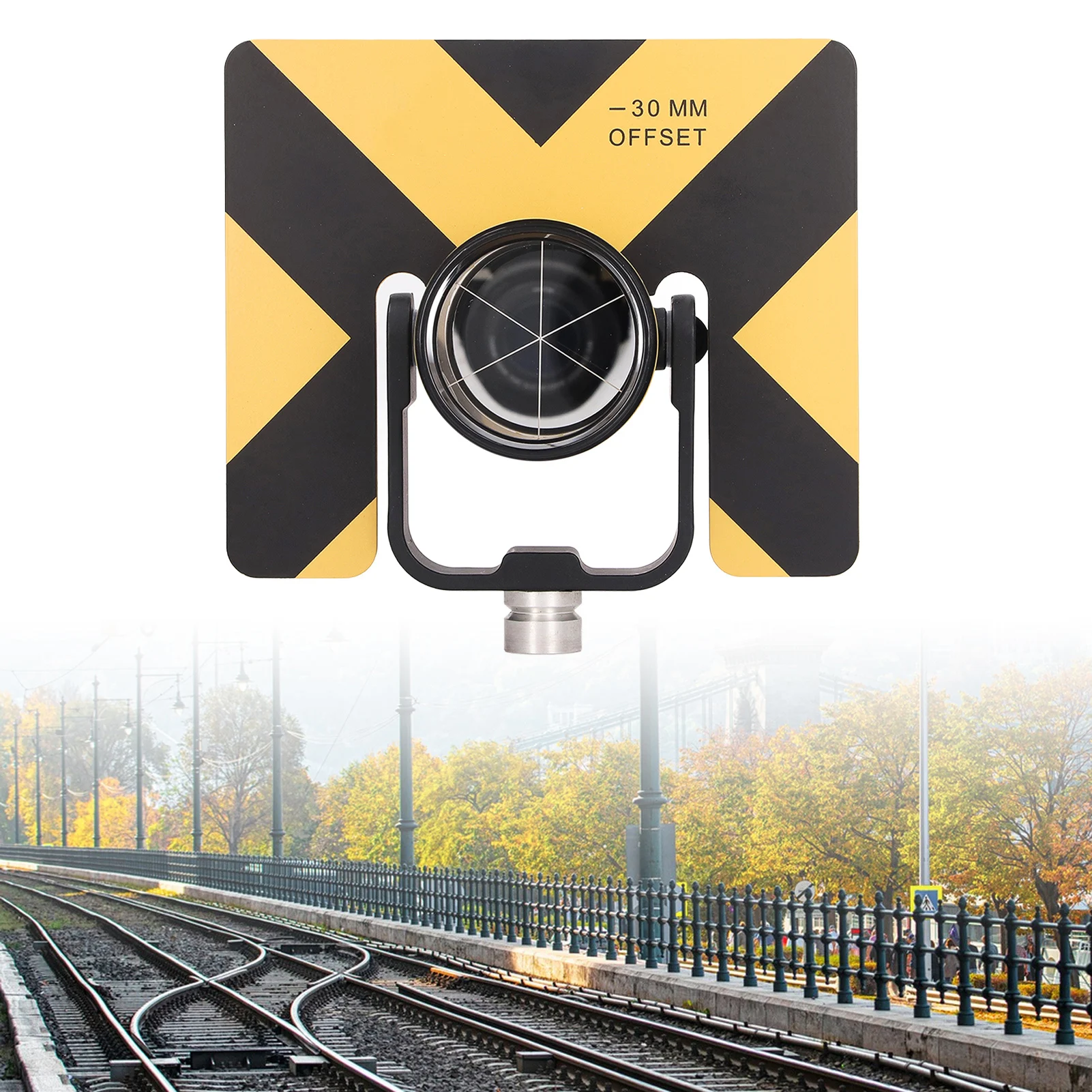 Одиночная наклонная призма 64 Красная мембрана Геодезический тахеометр