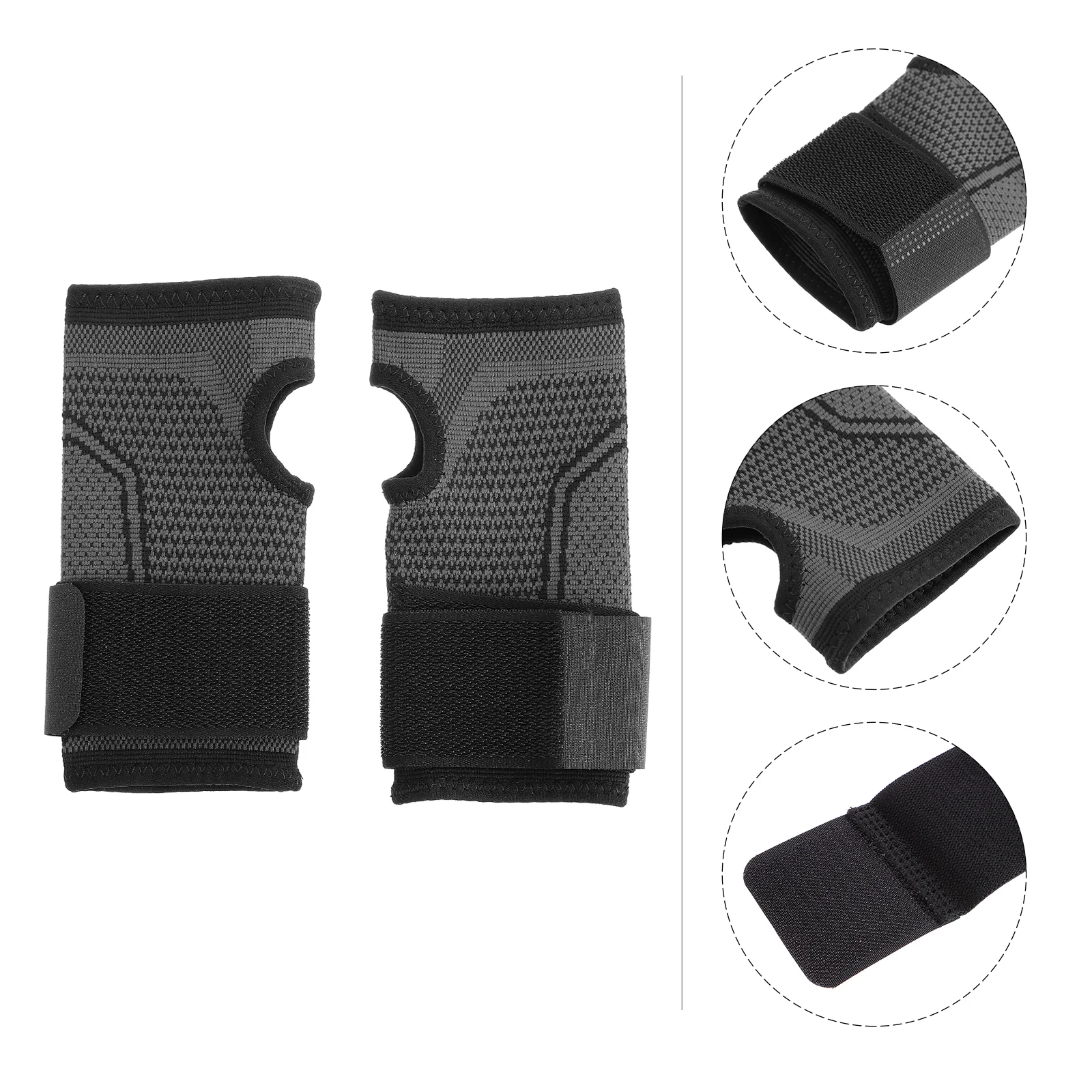 

2pcs Breathable Wrist Band Wrist Brace Training Wrist Support Protector Size