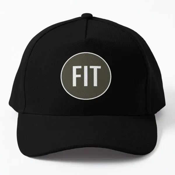 

Fashion Institute Logo Grey Baseball Cap Hat Spring Snapback Casual Summer Printed Hip Hop Black Outdoor Sun Casquette Fish