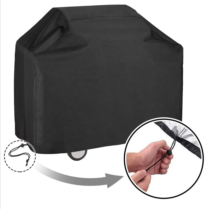 

Barbecue Cover Dust Waterproof Sunscreen Rain Protection Heavy Sun Rain Protectioncircular Rectangle Outdoor Bbq Accessories