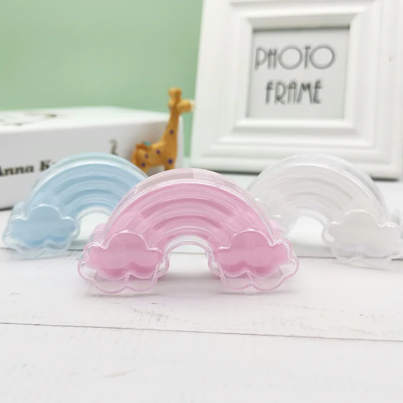 

24pcs/lot Creative Plastic Rainbow Candy Boxes Basket Filler Kids Gift Box Bags Decoration For Home 2023 Birthday Party