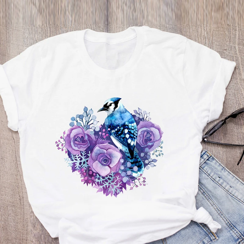 

Женские футболки, модная летняя футболка с принтом графических книг и цветов, топы, женская одежда, женская одежда, футболка, женская футбол...