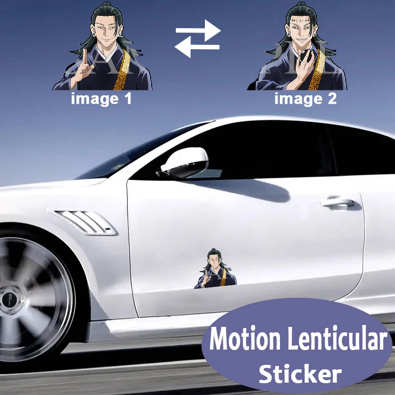 

Движущаяся наклейка Suguru Geto, наклейка на автомобиль juютсу Kaisen, аниме, водонепроницаемая наклейка для чемодана, ноутбука, холодильника и т. д., ...