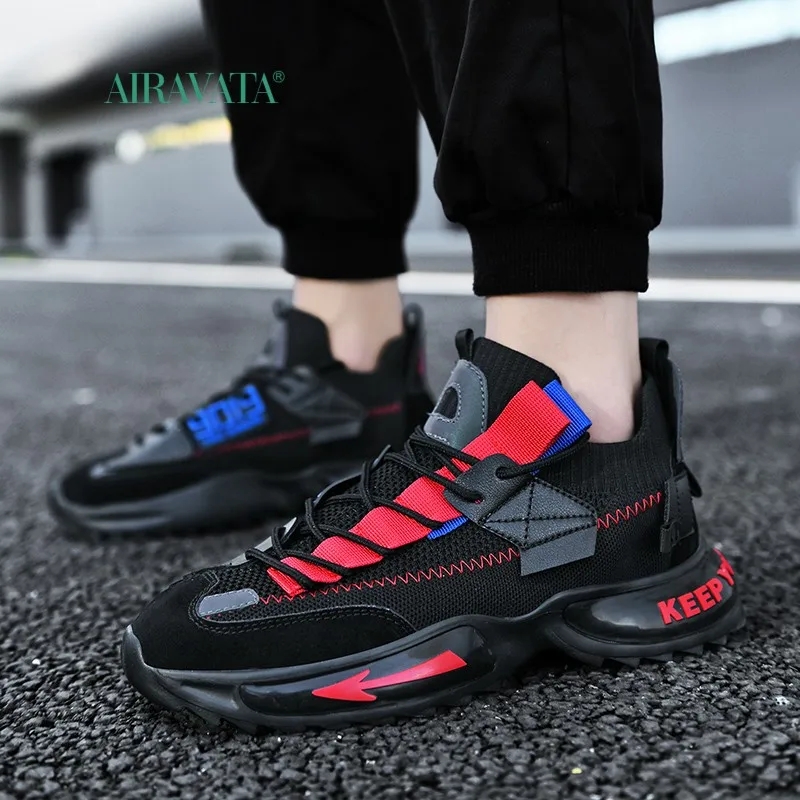 Fashion Casual  Men's Sneakers Sports Running Shoes Mesh Comfortable Skateboarding Shoes Breathable Tennis Shoe Lightweight