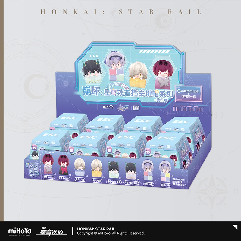 MiHoYo Honkai Star Rail колпачки для клавиш с кончиком пальца слепая коробка серии 1 модные