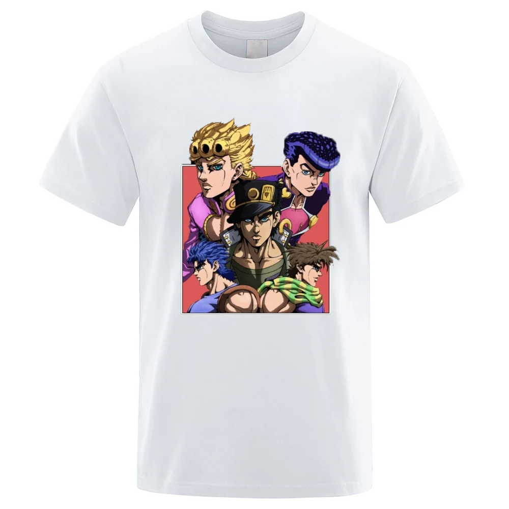 

Забавная футболка CLOOCL для Джоджо «Невероятные приключения», 100% хлопок, футболка с аниме, мужские и женские повседневные футболки, модные летние топы
