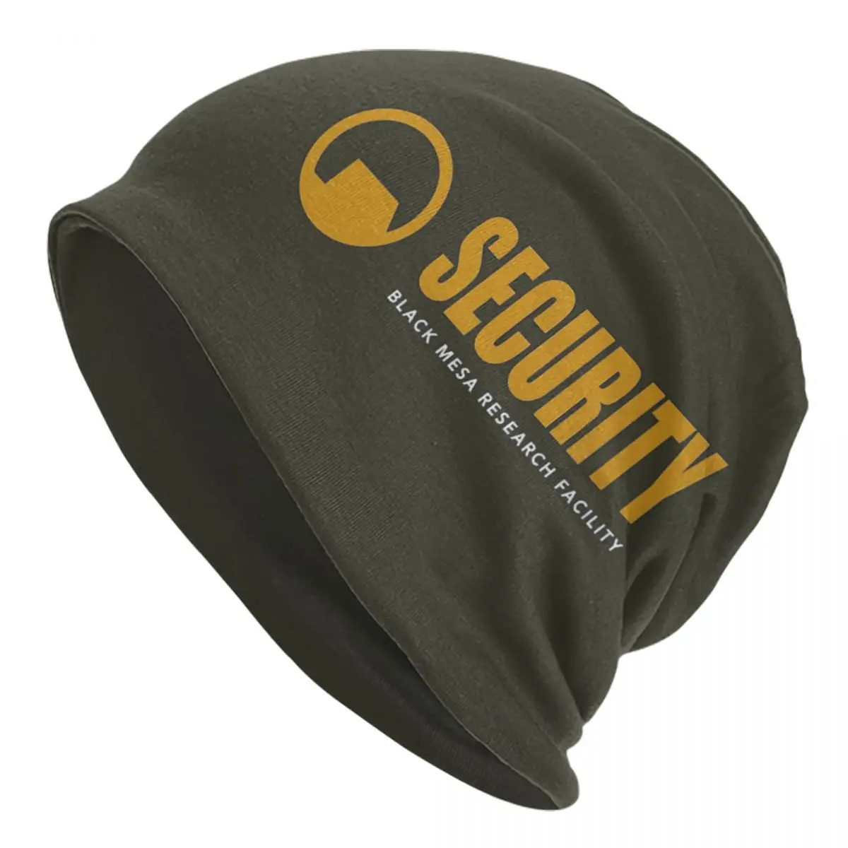 

Knit Hat Bonnet Hats summer Black Mesa Research Facility Security Team hat Unisex Knitting Hat Funny