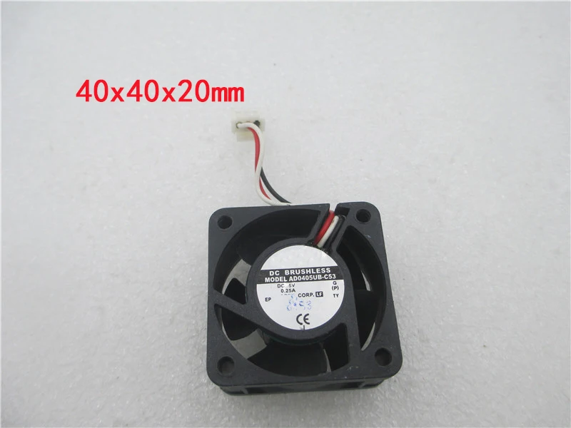 

Оригинальный вентилятор охлаждения для ADDA AD0405UB-C53 40X40X20MM 4 см 5В 0.25A ASB02512HHA CR40 26X23X10 12В 0.10A