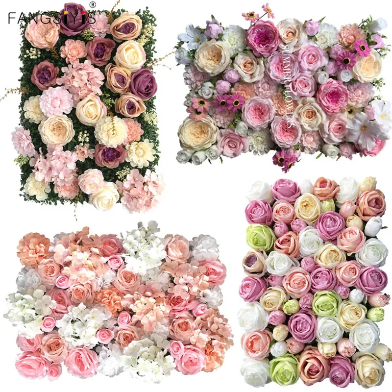 

Artificial flowers wall wedding background arch decor flower arrangement plants wall shopping window flower photography props
