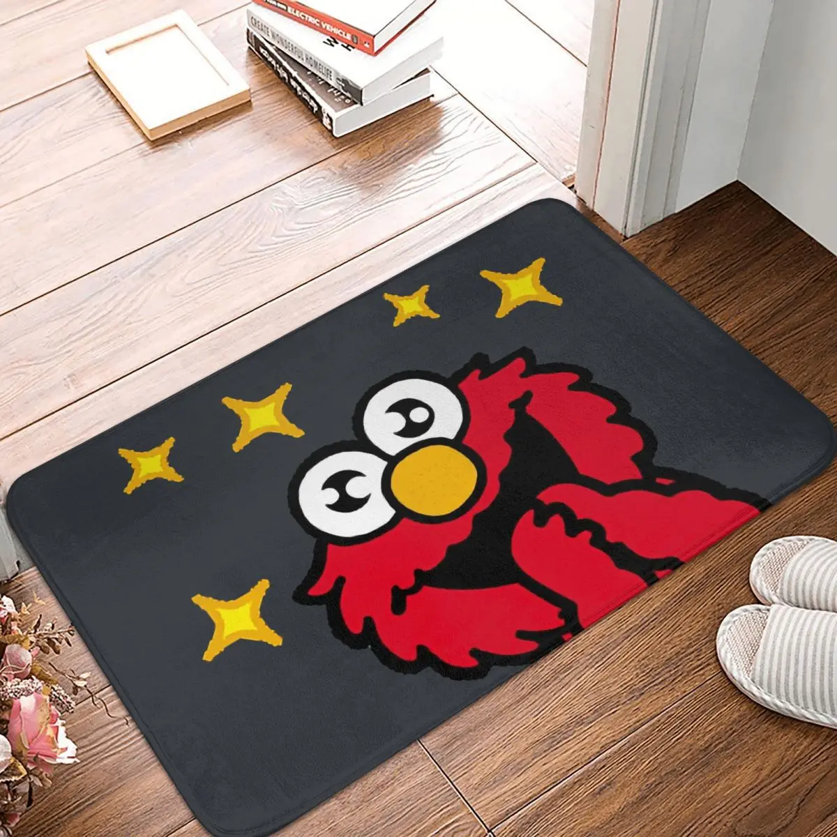 

Улица Сезам Берт обучающий анимационный коврик для спальни Elmo фланелевый коврик для входной двери домашний декор