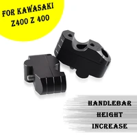 motorcycle accessories booster cnc aluminum adapter handlebar booster handlebar riser adapter parts for kawasaki z400 z 400