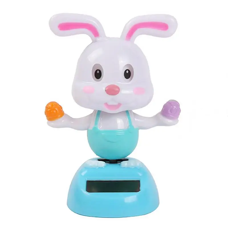 

Car Solar Dancing Rabbit Solar Powered Dancing Cute Rabbit Shaking Figures Girly Car Home Office Cab Taxi Decorations Gift