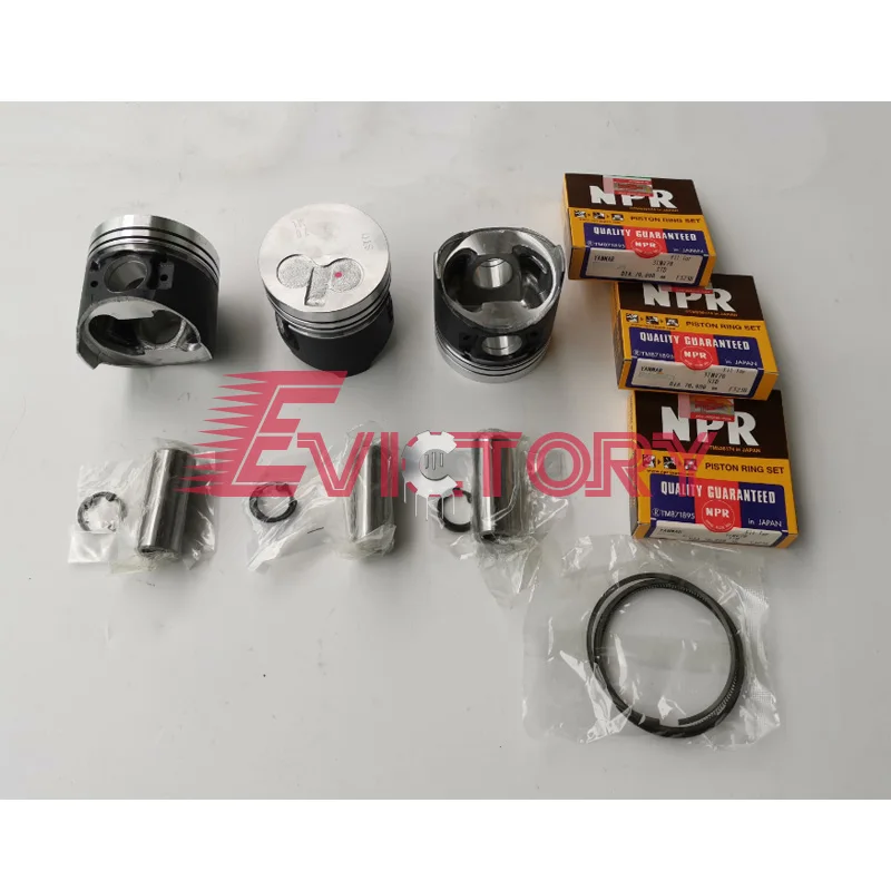 

Для экскаватора YANMAR 3YM20 большой поршень и поршневое кольцо + 0,50