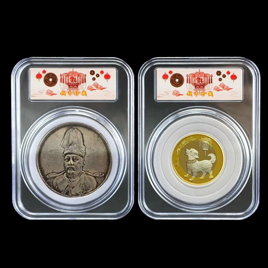 

Storage Capsule Universal Case 27mm Slab Coin Medal 20mm 46mm Display 38mm 10pcs 16mm For 30mm Coin 25mm Collection Box Holder