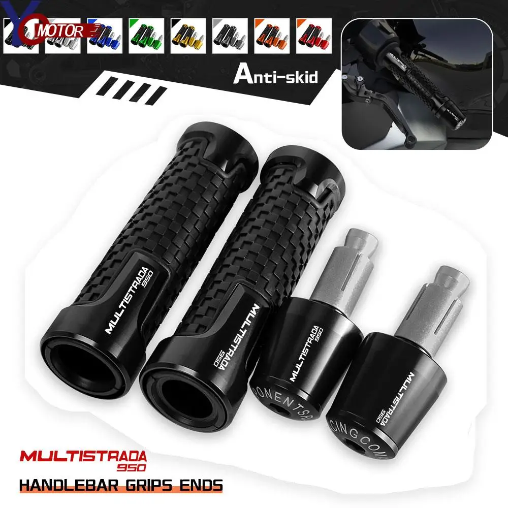 

FOR DUCATI MULTISTRADA 950 2017 2018 2019 2020 2021 Motorcycle Accessories handlebar Grips Handle Bar Ends Plug Aluminum Parts