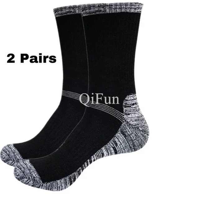 

Winter Men Socks(2 Pairs/lot) Thicken Thermal Pile Cashmere Snow Sock Climbing Hiking Sport Seamless Boots Floor Sleeping Socks