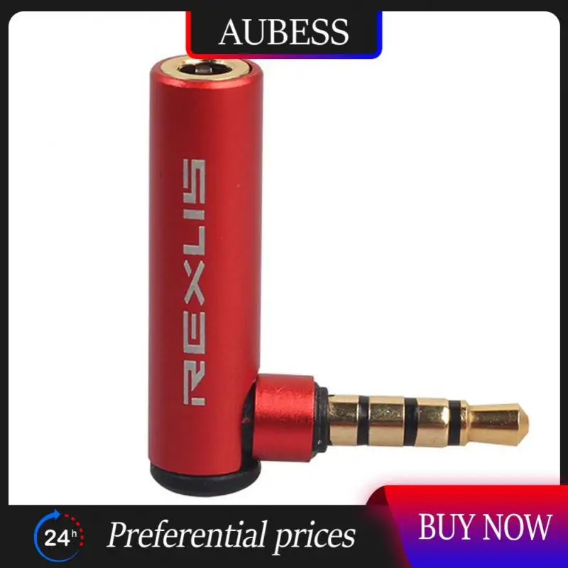 

3.5mm Male to Female 90 Degree Right Angled Adapter Converter Headphone Audio Microphone Jack Stereo Plug Adapter Connector