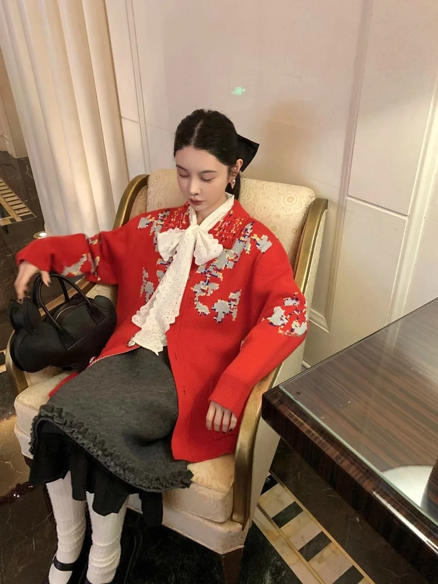 Французские нижные кружевные белые рубашки для женщин 2024 осень и зима новая