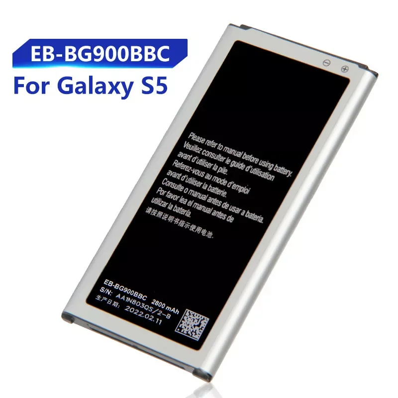 

2023New Replacement Battery For Samsung S5 G900S 9008W 9006W G900F G900M G9008V 9006V G900FD EB-BG900BBC EB-BG900BBE/BBU